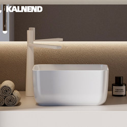 Deep Countertop Washbasin Ceramic Basin High-End Countertop Washbasin Artistic Round Washbasin Bathroom