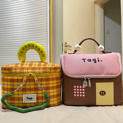 Tagi Cosmetic Bag Waterproof Portable Large Capacity Toiletry Bag Storage Bag Partitioned Camera Bag Storage Bag Birthday Gift
