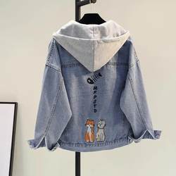 Girls' Denim Thin Jacket, Spring and Autumn Style, 2026 New Trendy Little Girl Baby Korean Style Clothes, Children's Winter Clothing