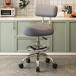 Upgraded Kitchen Cooking Saddle Chair, Adjustable Swivel Chair with Wheels, Cooking Chair, Barber's Stool, Cashier's Chair