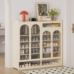 Multi-Layer Shoe Rack for Home Entrance, Small Shoe Cabinet with Door, Integrated Storage Cabinet Against the Wall, New Model for Hallway 2026