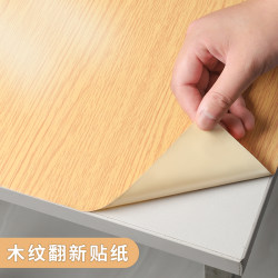 Wood Grain Desktop Stickers Self-Adhesive Faux Wood Cover-Up Stickers for Tables Furniture Renovation Wood Grain Paper Wood Panel Veneer