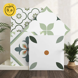 400X400 Green Series Tiles Bathroom Tiles Kitchen Balcony Trendy Wall Tiles French Retro Toilet Floor Tiles