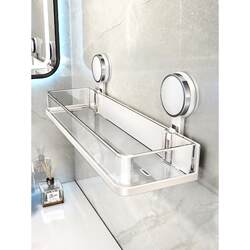 Suction Cup Storage Rack for Bathroom, Washbasin, Toilet, No-Drill Wall-Mounted Storage Rack