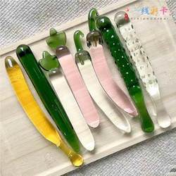 Realistic Fruit and Vegetable Models, Glass-Sized, Bitter Green Cucumber, Eggplant, Shop Kitchen Decoration Props, Play Props