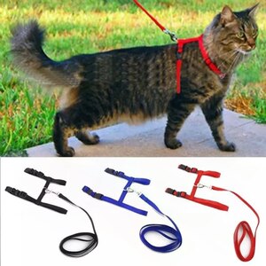 
Special traction rope for cats, out-of-door rope, anti-adjustable rope, break-away vest, I-shaped pet harness, chain supplies