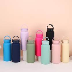 Travel Water Kettle Portable 2023 New Stainless Steel Sports Large Capacity 1L American Large Mouth Thermos Cup Outdoor Water Cup