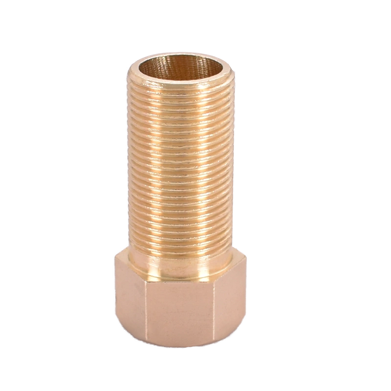 全铜4分6分加长内外丝1寸变径等径异径DN15 20延长加厚管接头配件 