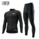 Lampada autumn and winter fleece windproof cycling clothing suit men's warm jacket mountain road cycling clothing equipment