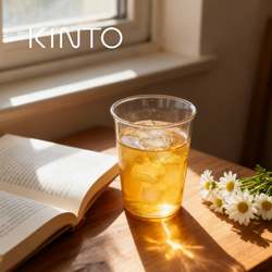 Japanese Kinto Cast Coffee Cup Glass Heat-Resistant Transparent Water Cup Popular Online Cold Brew Iced Latte Wine Glass