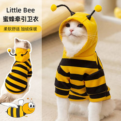 Cat Clothes for Autumn and Winter, Anti-Shedding Pet Leash, Devon, Siamese, Ragdoll Kitten and Dog Clothing, Winter Warm Style