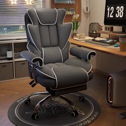 E-Sports Chair for Boys, Comfortable for Long Sitting, Home Computer Chair, Gaming Sofa Chair, Office Chair, Study Room Chair with Reclining Backrest