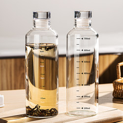 Cold Brew Bottle, Graduated Glass Cup, Large Capacity Coffee Cold Brew Cup, Transparent Tea Cup, Portable Take-Out Milk Cup