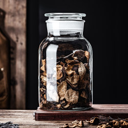 Thickened Tangerine Peel Storage Jar, Food-Grade Glass Sealed Jar, Large Tea Jar, Special Glass Bottle Storage Jar, Moisture-Proof