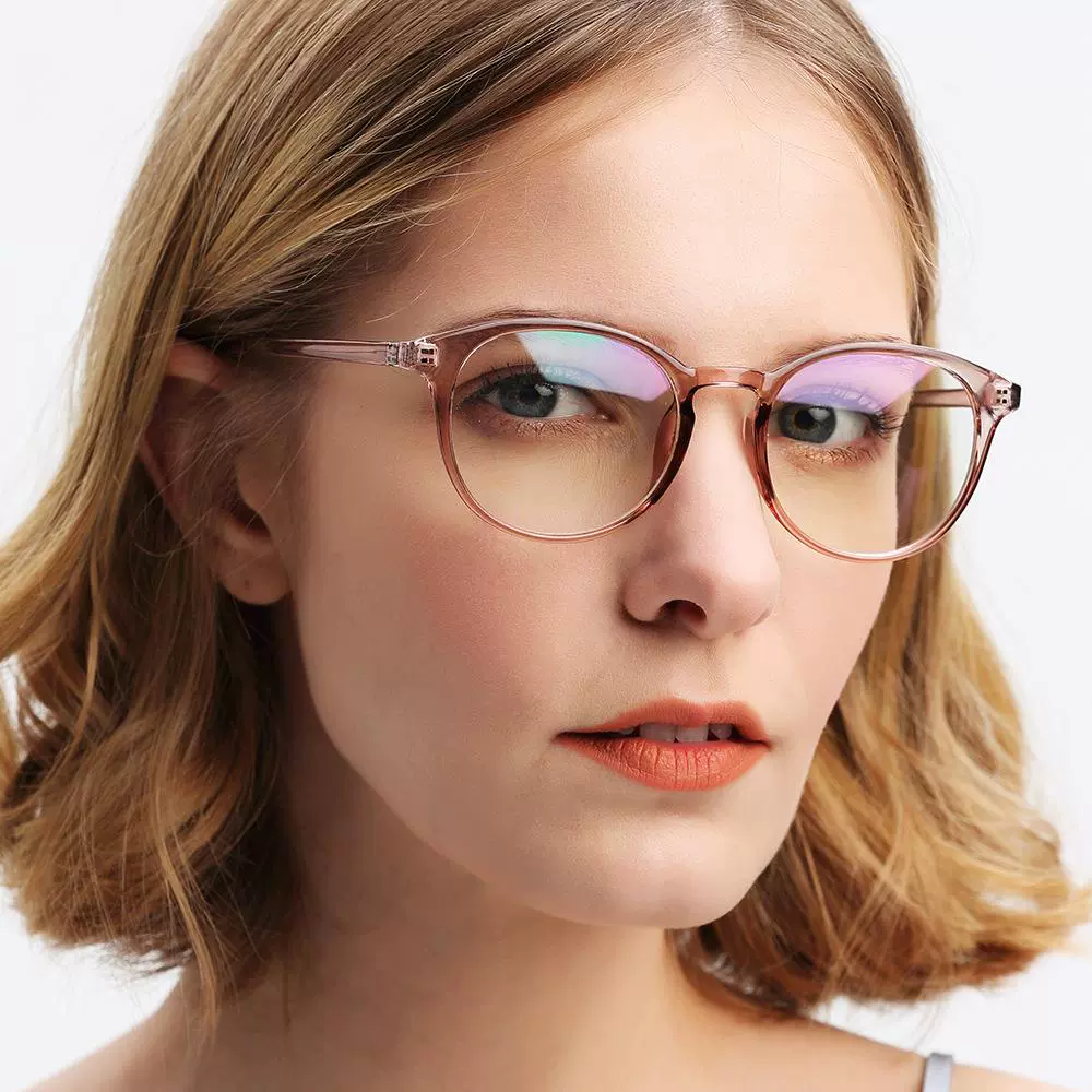 新款透明色眼镜框韩版简约平光镜 学生时尚眼镜架框架镜蓝光定制