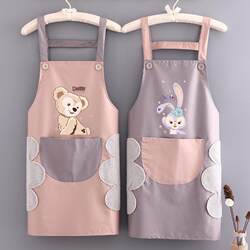 Apron for Kitchen Use, Waterproof and Oil-Proof, Thin Summer Style for Women, Cute Cartoon Design, Special for Men Cooking, 2025 New Model Bib