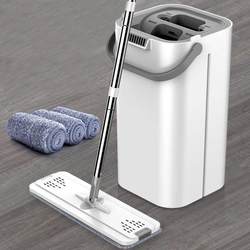 Internet Celebrity Mop Lazy Mopping Artifact Household Rotating Dry and Wet Separation Hand-Washable Flat Mop Bucket One Mop Clean