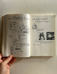 # Empty Small A5 Blank Notebook｜Brown Paper Cover｜Extra Thick 180 Sheets 360 Pages