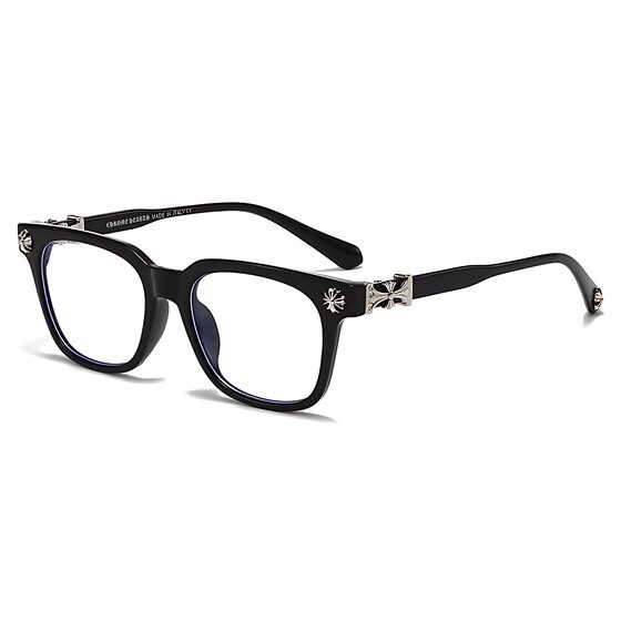 
25 new cross male gentleman business college student female personalized fashion blue light lens black transparent glasses frame