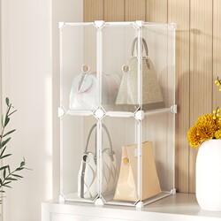 Bag Storage Box Transparent Bag Rack Dust-Proof Storage Rack Wardrobe Organization and Storage Artifact Bag Cabinet