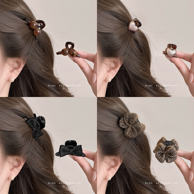 Bangs small grabber female 2025 new high-end half-tied hairpin side clip side hairpin princess head clip headwear