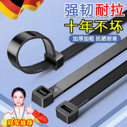 German Nylon Cable Ties, Self-Locking, High-Strength, Anti-Aging, High-Temperature Resistant, Large Size Binding Cable Ties, Plastic Tensioner