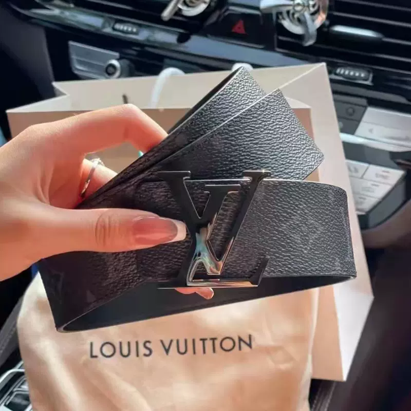 Louis Vuitton/路易威登lv腰帶男士lnitiales雙麪皮帶正品M9043-Taobao