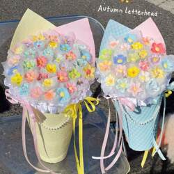 Jingdezhen High-End Ceramic Flower Bouquet Birthday Gift for Girls, Bouquet Gift for Women's Day, Gift for Best Friend