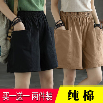
Qiao Qianzi Korean version regular middle-aged mother loose pure cotton