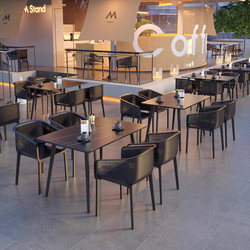 Outdoor Tables and Chairs, Courtyard Leisure Dining Table Sets, Coffee Shop Outdoor Taverns, Milk Tea Shop Terrace Outdoor Tables and Chairs