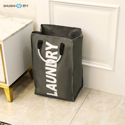 Nordic Style Fabric Laundry Bag, Foldable Household Storage Bag, Portable Laundry Basket, Oxford Cloth Clothes Laundry Basket Bag