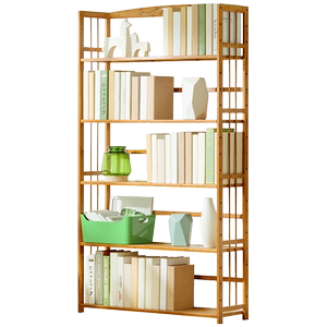 
Bookshelf floor-standing bookcase children's small desktop storage racks Internet celebrity solid wood simple bedroom living room storage