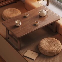 Japan imported MUJIE folding small table bay window table