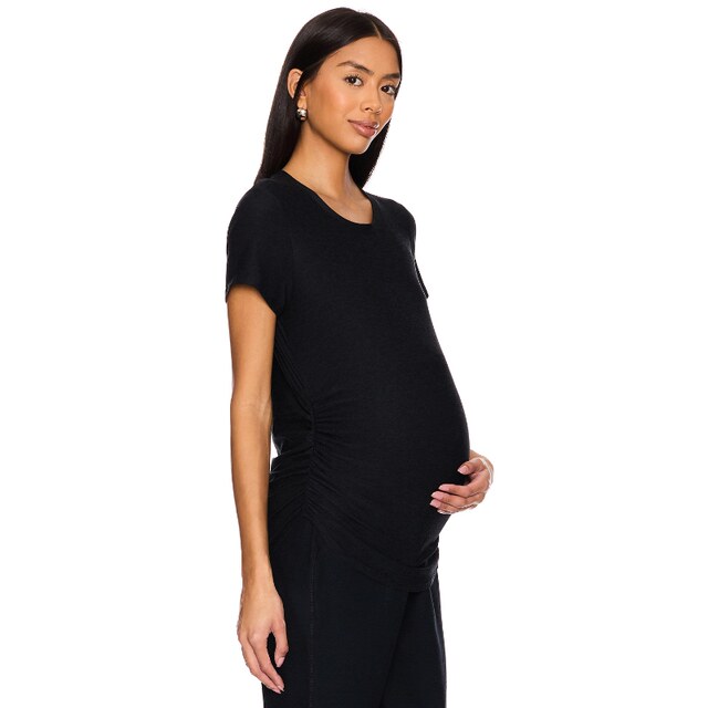 Beyond Yoga Featherweight One / Only Maternity Tee Black y2k