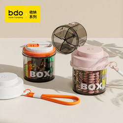 Medication Dispensing Box, Seven-Day-A-Week Mini Pill Box, Portable Dispensing Box for Three Meals a Day, Sealed and Moisture-Proof