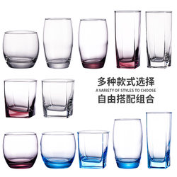 Lemeiya Glass Cup for Home Use, Heat-Resistant Water Cup, Creative and Simple Restaurant Juice Cup, Commercial European-Style Hotel Cup