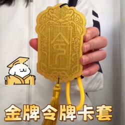 Quirky Token Card Holder, Emperor's Gold Medal, High School Student Campus Card Holder, Bus Card, Subway Access Card Holder, Abstract Design