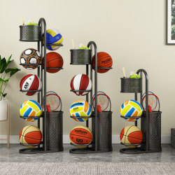 Household Basketball Rack, Football Storage Rack, Indoor Racket Storage Basket, Sports Equipment Storage Rack, Ball Rack Frame