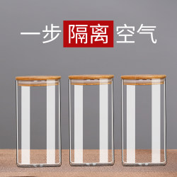 Glass sealed jars for food grade kitchen
