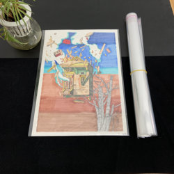 Artwork Protective Film, Puzzle Poster, Certificate, Newspaper, Self-Sealing Bag, Children's Sketch Drawing Paper, Transparent Storage Film