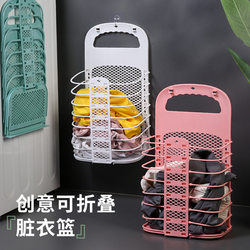 Dirty Clothes Basket, Household Laundry Basket, Wall-Mounted, Foldable, for Bathroom, for Storing Dirty Clothes, Storage Basket, Bathroom Essential