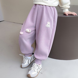 Girls' Pants Spring and Autumn 2026 New Stylish Casual Sports Pants for Girls, Children's Autumn Loose Sweatpants