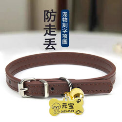 Dog Collar with Engraving, Anti-Lost Cat Bell Collar, Dog Tag for Small and Medium-Sized Dogs and Cats, Pet Tag, Cat Collar, Dog Collar