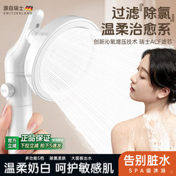 Pressurized Filtered Shower Head Water Heater Water Purification Household Chlorine Removal Antibacterial Skin Beautifying Bath Top Spray Shower Head