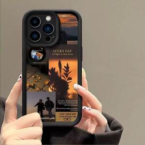 
Sunset Couple Suitable for 17Prom Mobile Phone Case Sky Eye Ladder Case Phe16/15/14 Europe and America 1