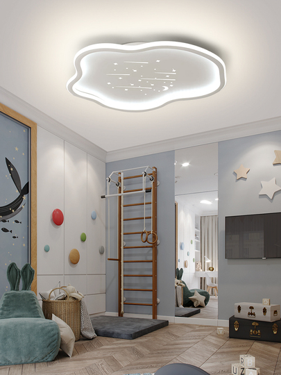 Plafonnier LED Nuage DUNMW - 48W, 3 Lumières, Suspension, Pour Chambre Enfant Ou Salon