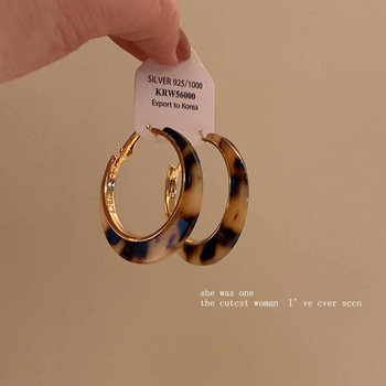 
Maillard caramel leopard print earrings