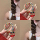 
Colorful crystal cherry hair ring for women high elastic ponytail hair rope durable head rope bracelet dual-purpose rubber band best friend hair accessories