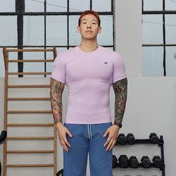 Basic Unit Quick-Drying Breathable Tight-Fitting Short-Sleeved Sports T-Shirt for Men, Suitable for Training and Fitness