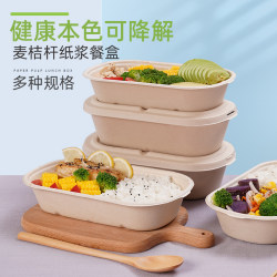 Disposable Lunch Boxes, Take-Out Fruit Salad Boxes, Paper Pulp Boxes, Light Meal Bento Boxes, Biodegradable Lunch Boxes, Packing Boxes, Tableware